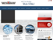Tablet Screenshot of metalbark.pl